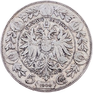 Franz Joseph I., 5 Kronen 1900, Vienna