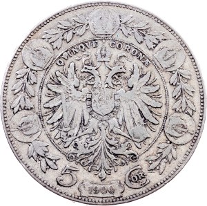 Franz Joseph I., 5 Kronen 1900, Vienna