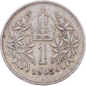 Franz Joseph I., 1 Krone 1905, Vienna
