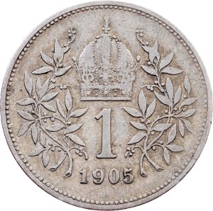 Franz Joseph I., 1 Krone 1905, Vienna