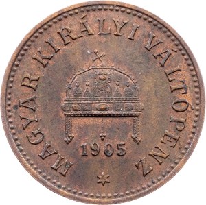 Franz Joseph I., 2 Filler 1905, KB, Kremnitz