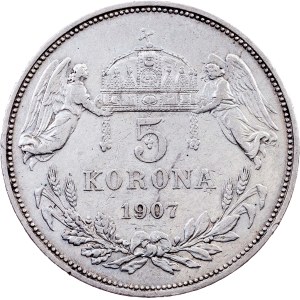 Franz Joseph I., 5 Korona 1907, Kremnitz