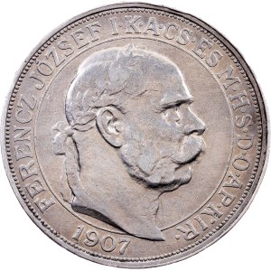 Franz Joseph I., 5 Korona 1907, Kremnitz