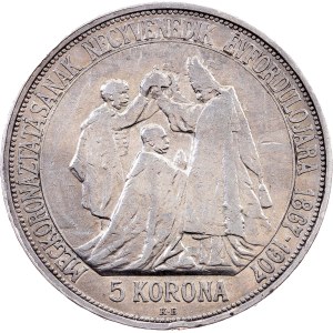 Franz Joseph I., 5 Korona 1907, Kremnitz