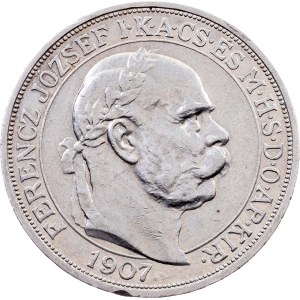 Franz Joseph I., 5 Korona 1907, Kremnitz