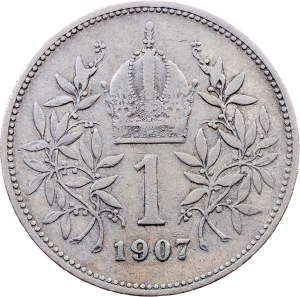 Franz Joseph I., 1 Krone 1907, Vienna