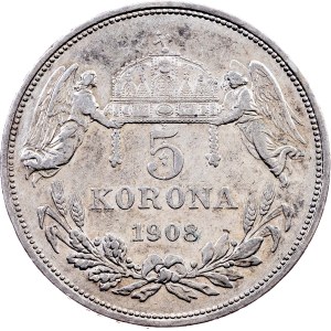 Franz Joseph I., 5 Korona 1908, Kremnitz