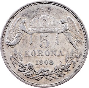 Franz Joseph I., 5 Korona 1908, Kremnitz