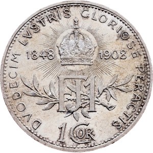 Franz Joseph I., 1 Krone 1908, Vienna