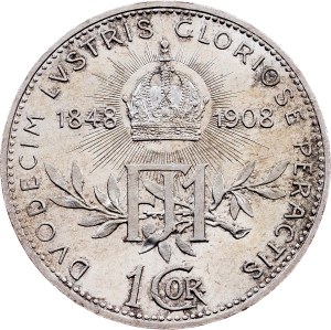Franz Joseph I., 1 Krone 1908, Vienna