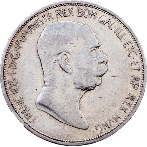 Franz Joseph I., 5 Kronen 1908, Vienna