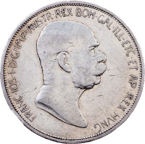 Franz Joseph I., 5 Kronen 1908, Vienna
