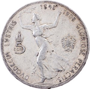 Franz Joseph I., 5 Kronen 1908, Vienna