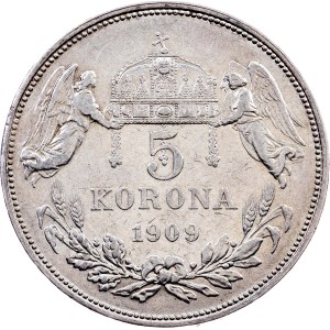 Franz Joseph I., 5 Korona 1909, Kremnitz