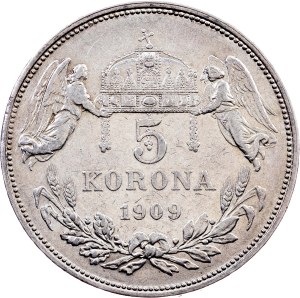 Franz Joseph I., 5 Korona 1909, Kremnitz