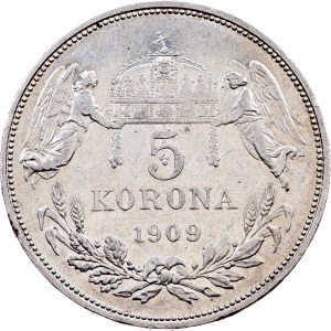 Franz Joseph I., 5 Korona 1909, Kremnitz