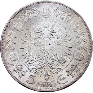 Franz Joseph I., 5 Kronen 1909, Vienna