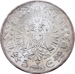Franz Joseph I., 5 Kronen 1909, Vienna