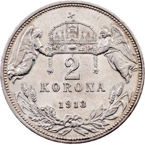 Franz Joseph I., 2 Korona 1913, KB, Kremnitz