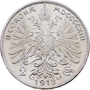 Franz Joseph I., 2 Kronen 1913, Vienna