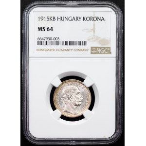 Franz Joseph I., 1 Korona 1915, KB, Kremnitz