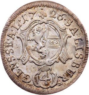 Franz Anton von Harrach, 4 Kreuzer 1726, Salzburg