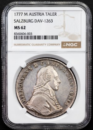Hieronymus von Colloredo, 1 Thaler 1777, M
