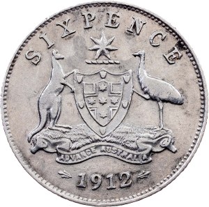 Australia, 6 Pence 1912, London