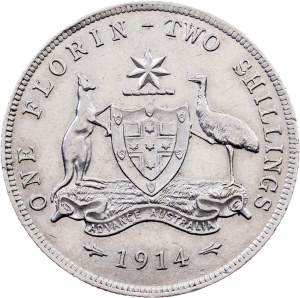 Australia, 1 Florin 1914, London