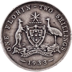 Australia, 1 Florin 1933