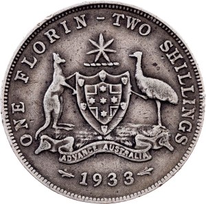Australia, 1 Florin 1933