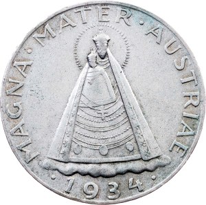 Austria, 5 Schilling 1934, Vienna