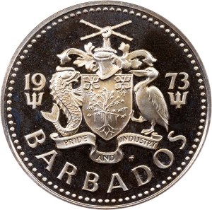 Barbados, 5 Dollars 1973, Wawa