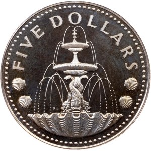 Barbados, 5 Dollars 1973, Wawa