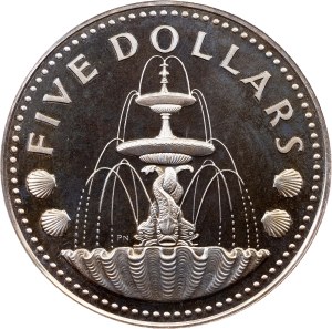 Barbados, 5 Dollars 1973, Wawa