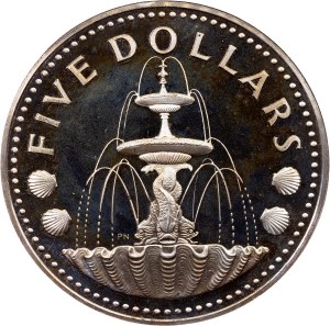 Barbados, 5 Dollars 1973, Wawa