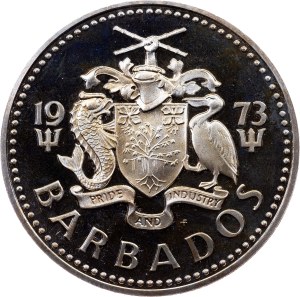Barbados, 5 Dollars 1973, Wawa