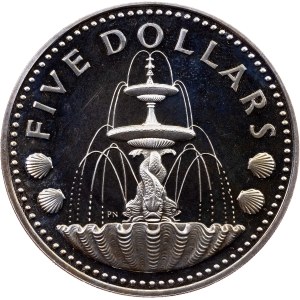 Barbados, 5 Dollars 1973, Wawa