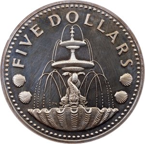 Barbados, 5 Dollars 1974, Wawa