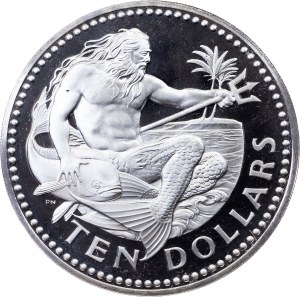 Barbados, 10 Dollars 1973, Wawa