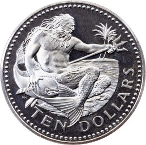 Barbados, 10 Dollars 1977, Wawa