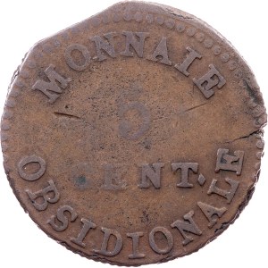 Belgium, 5 Centimes 1814, Naval arsenal, Antwerp