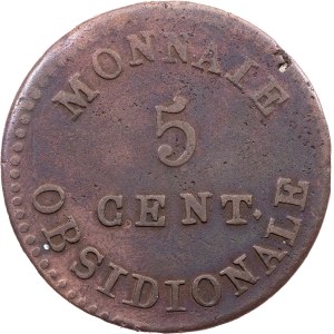 Belgium, 5 Centimes 1814, Naval arsenal, Antwerp