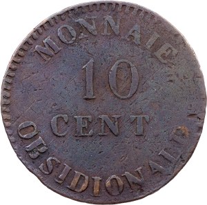 Belgium, 10 Centimes 1814, Naval arsenal(?), Antwerp