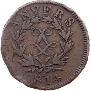 Belgium, 10 Centimes 1814, R - Wolschot, Antwerp