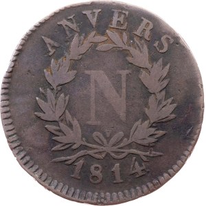 Belgium, 5 Centimes 1814, Wolschot, Antwerp