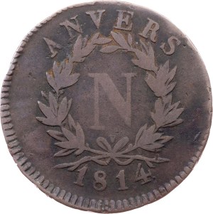 Belgium, 5 Centimes 1814, Wolschot, Antwerp