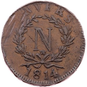 Belgium, 10 Centimes 1814, Wolschot, Antwerp