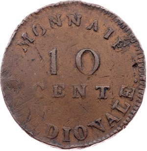 Belgium, 10 Centimes 1814, Wolschot, Antwerp