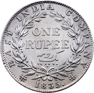 British India, 1 Rupee 1835